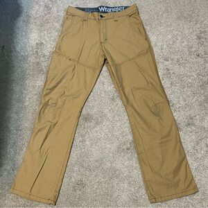Wrangler All Terrain Gear Utility Pants Mens 30x30 Khaki Tan Outdoor Hiking